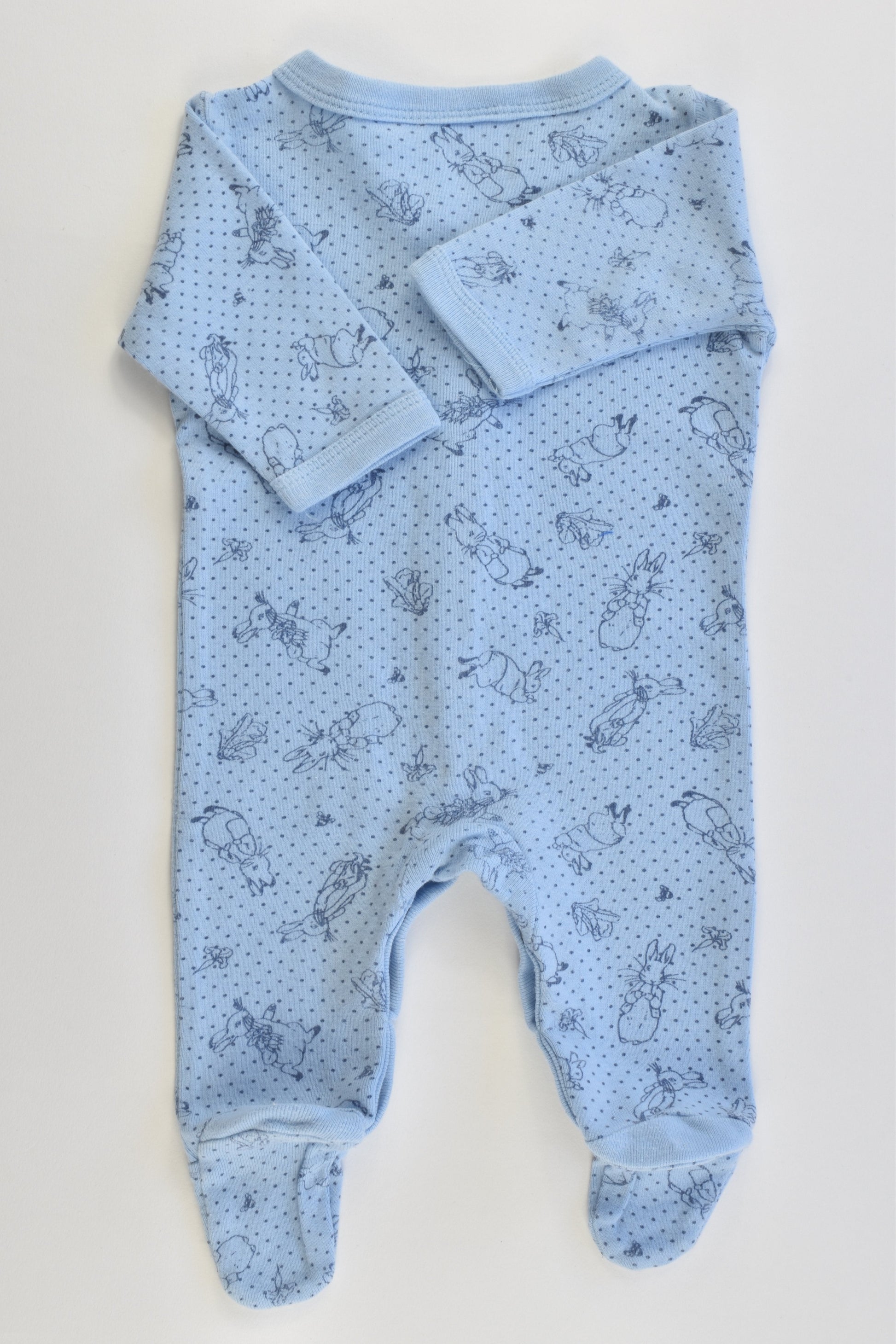 Peter Rabbit Size 000 Footed Romper