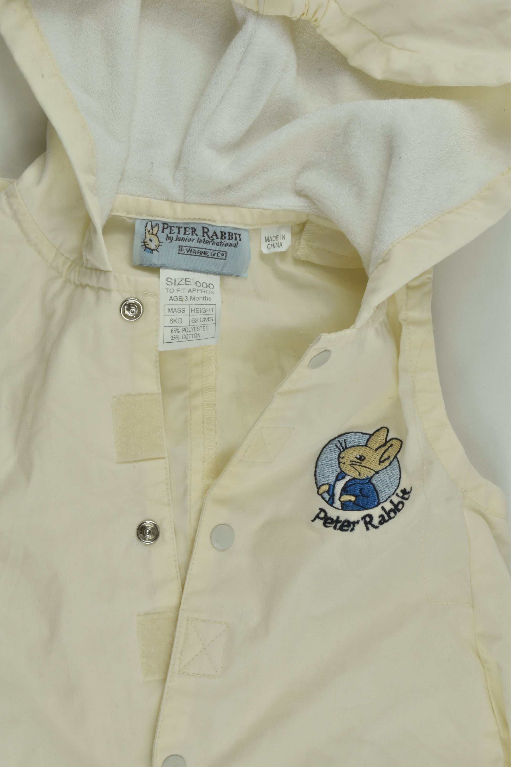 Peter Rabbit Size 000 One Piece