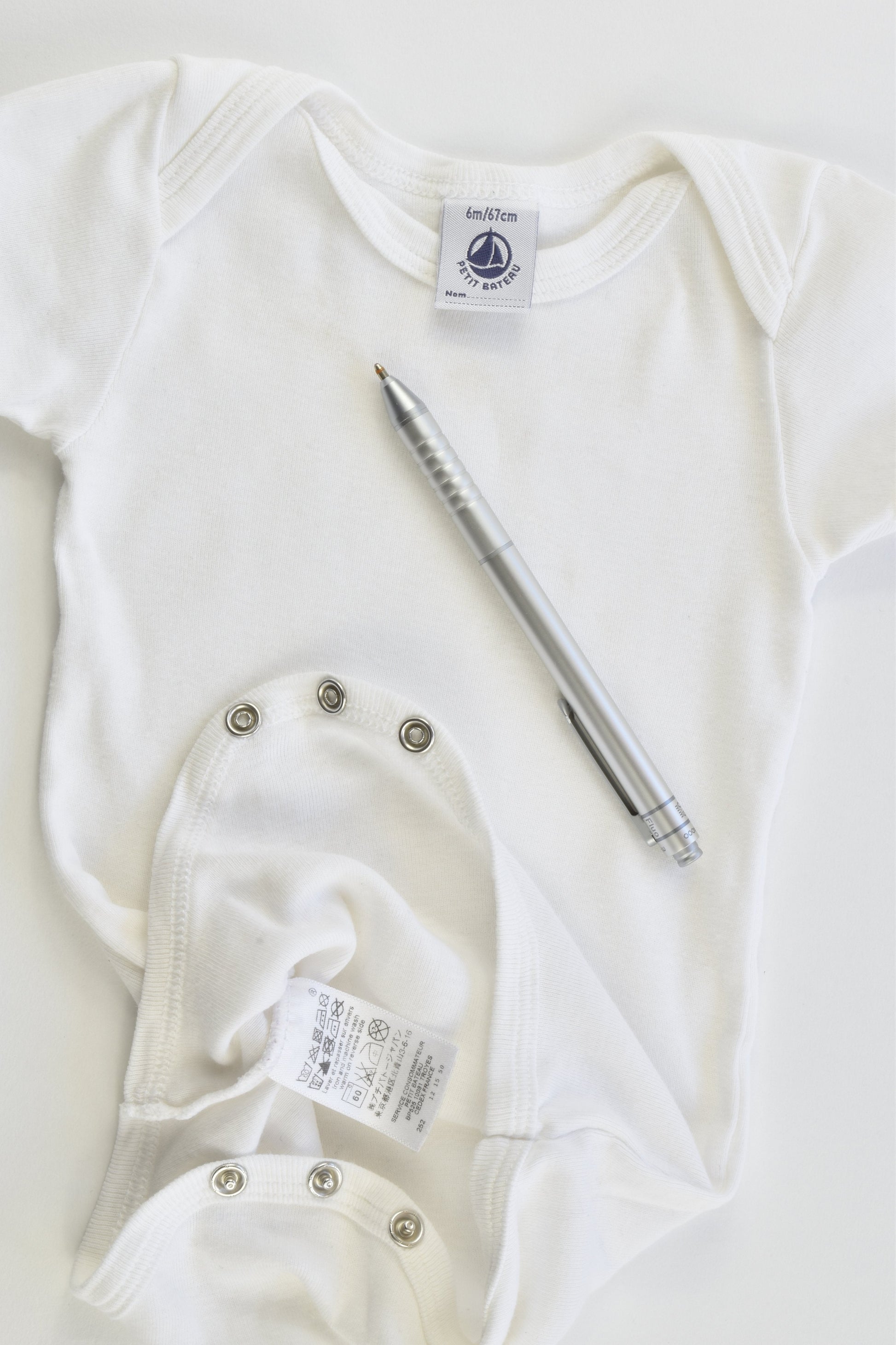 Petit Bateau (France) Size 00 (6 months, 67 cm) Bodysuit