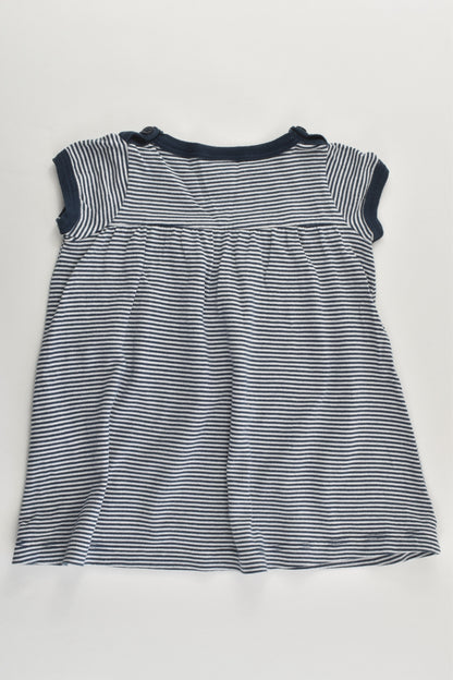 Petit Bateau (France) Size 000-00 (3 months, 60 cm) Nautical Dress