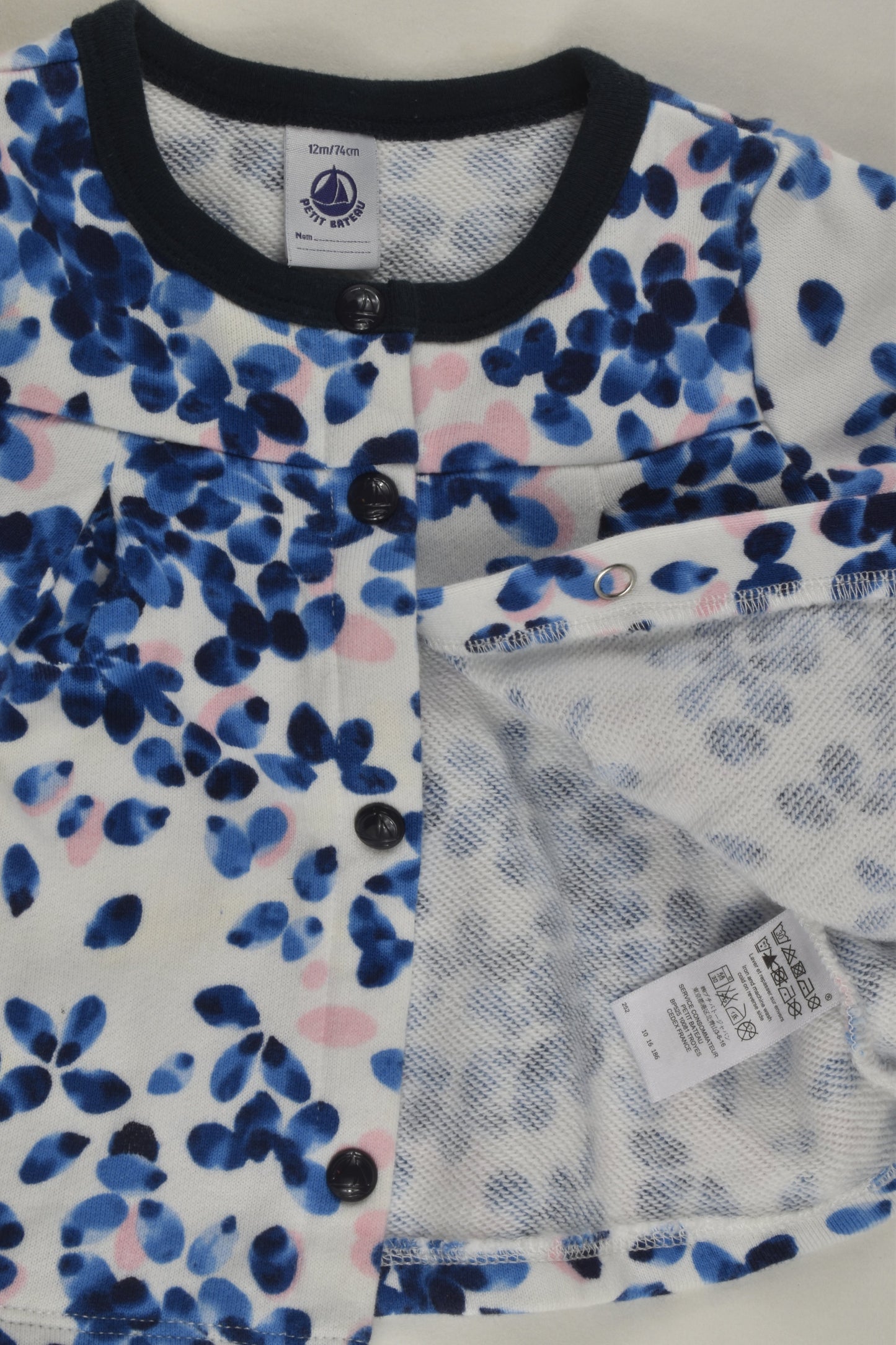 Petit Bateau Size 0 (12 months, 74 cm) Cardigan