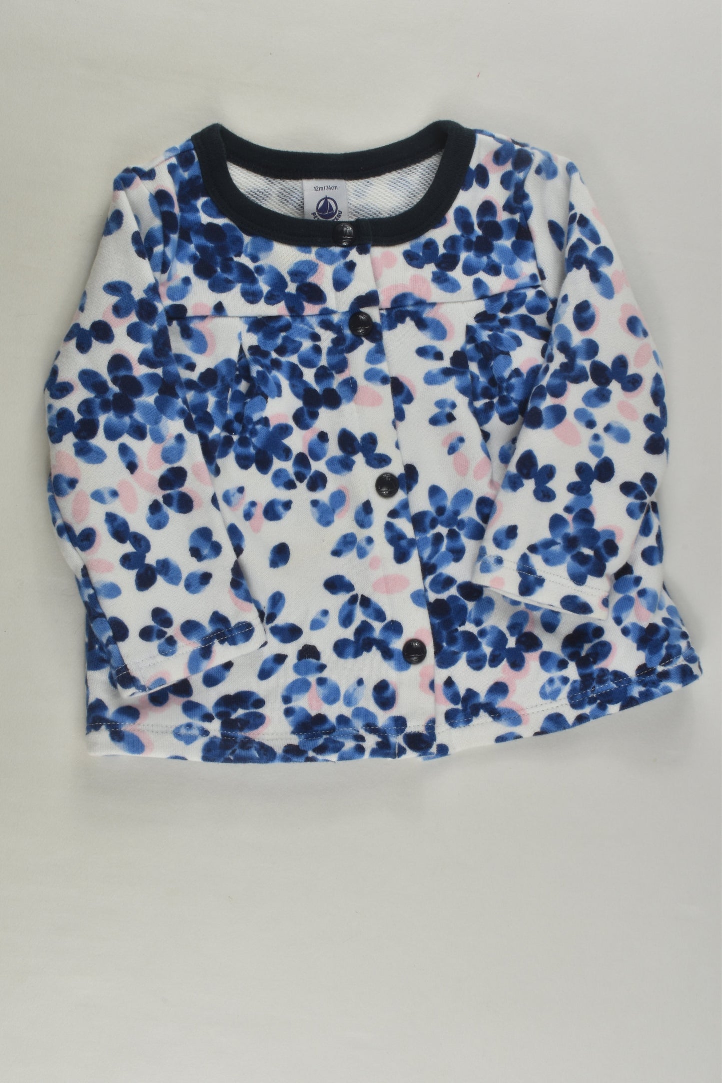 Petit Bateau Size 0 (12 months, 74 cm) Cardigan