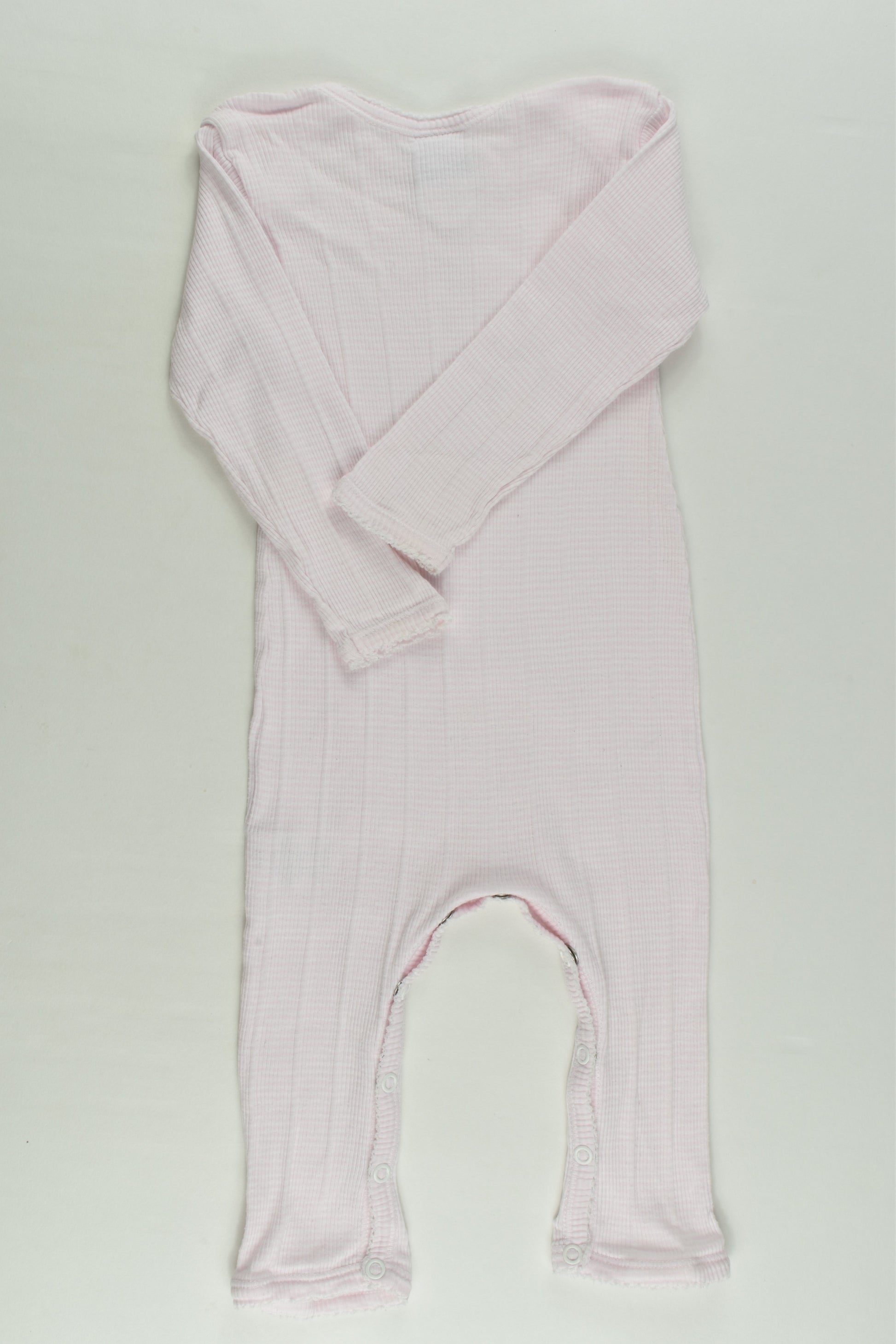 Petit Bateau Size 00 Ribbed Romper