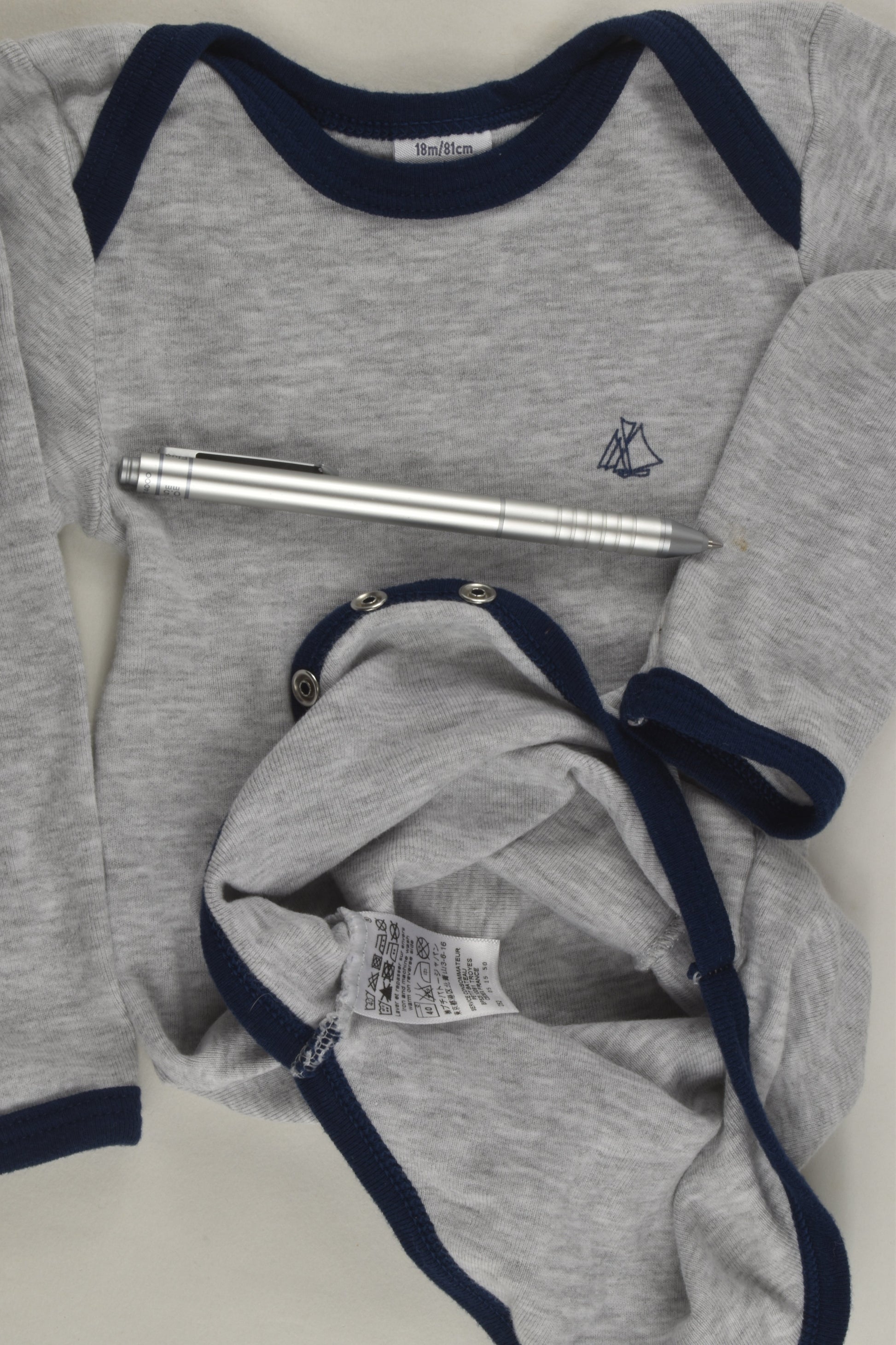 Petit Bateau Size 1 (18 months, 81 cm) Bodysuit