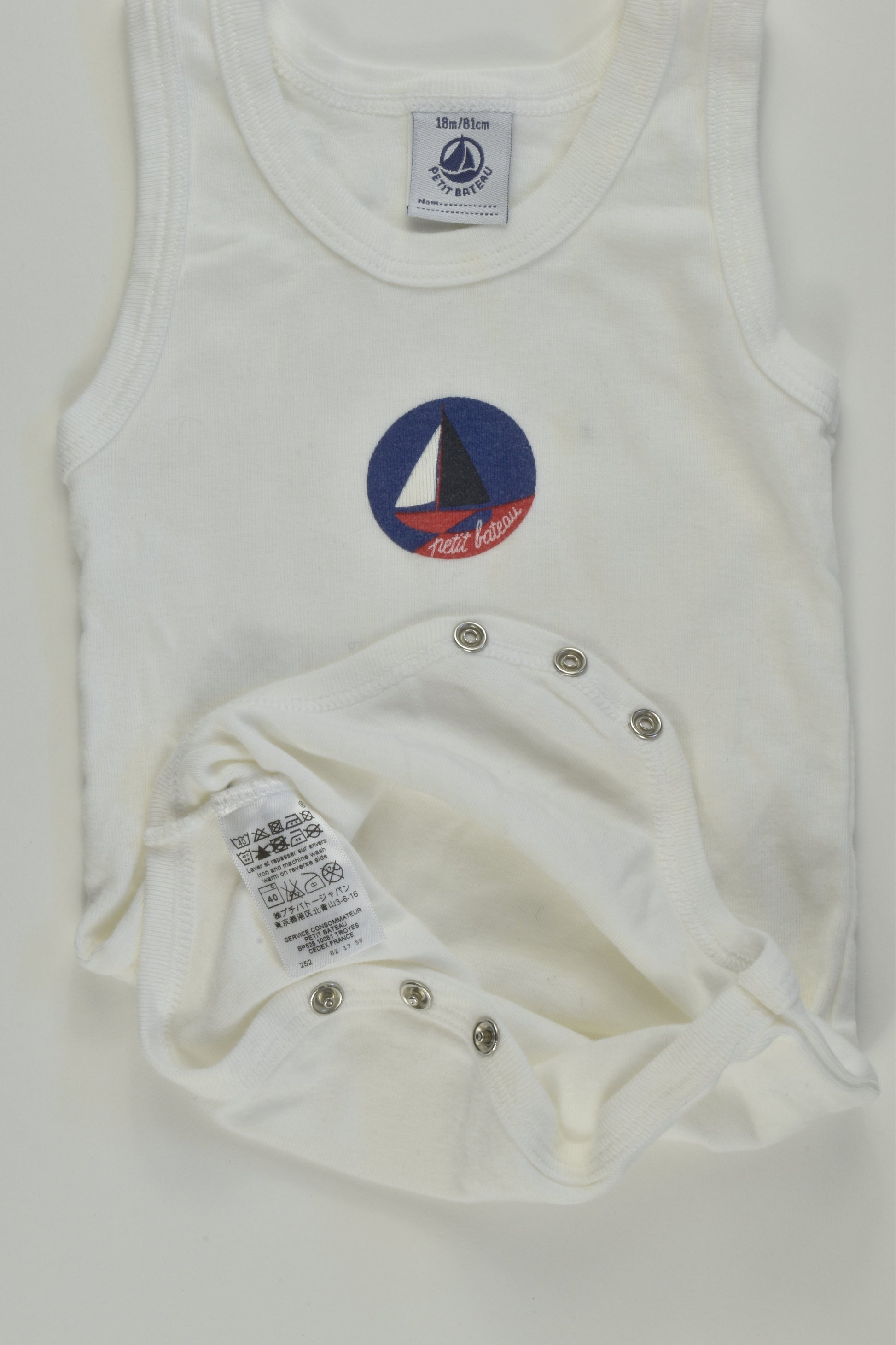 Petit Bateau Size 1 (18 months) Bodysuit