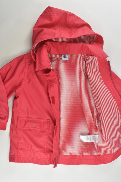Petit Bateau Size 1-2 (24 months, 86 cm) Lined Rain Jacket
