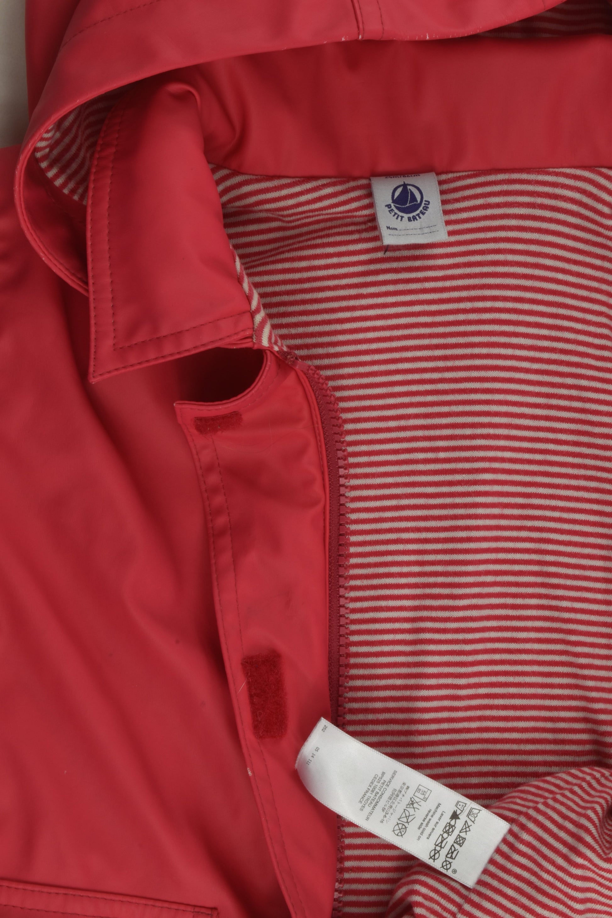Petit Bateau Size 1-2 (24 months, 86 cm) Lined Rain Jacket