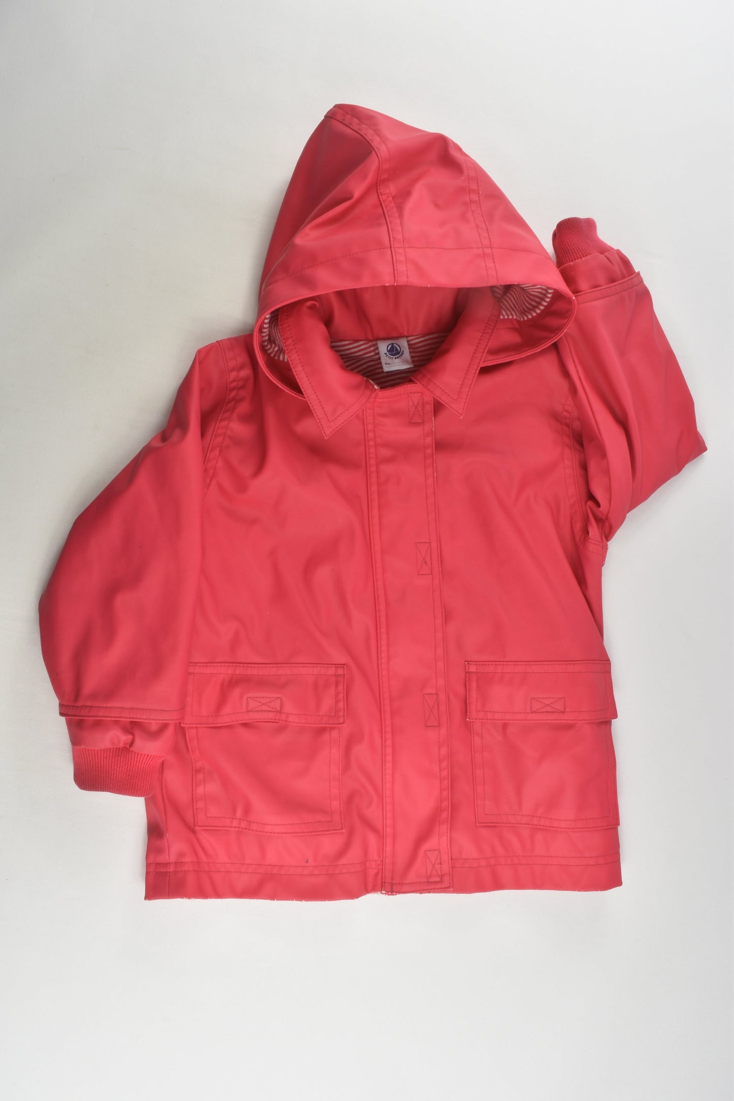 Petit Bateau Size 1-2 (24 months, 86 cm) Lined Rain Jacket