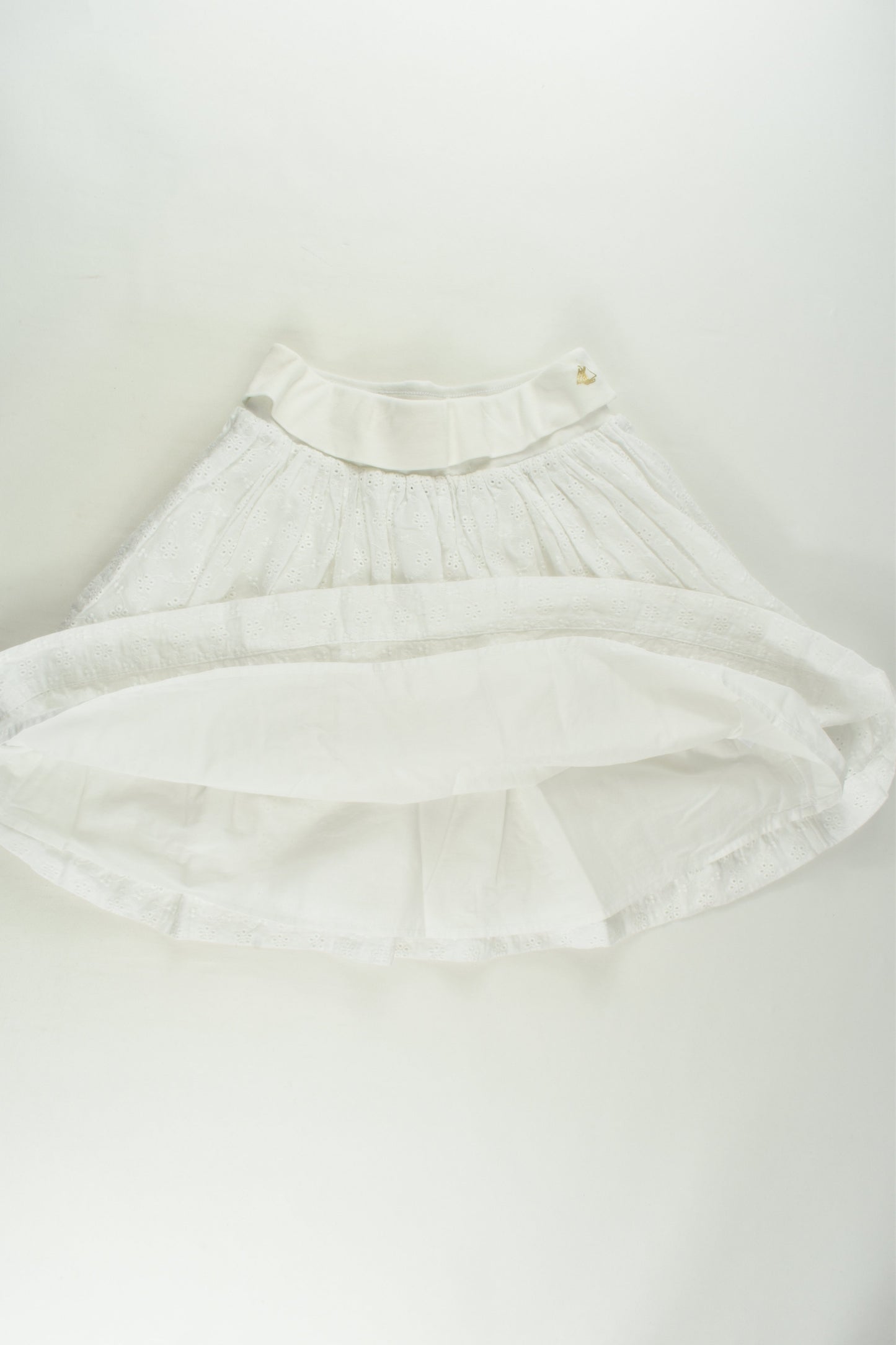 Petit Bateau Size 10 (140 cm) Lined Lace Skirt