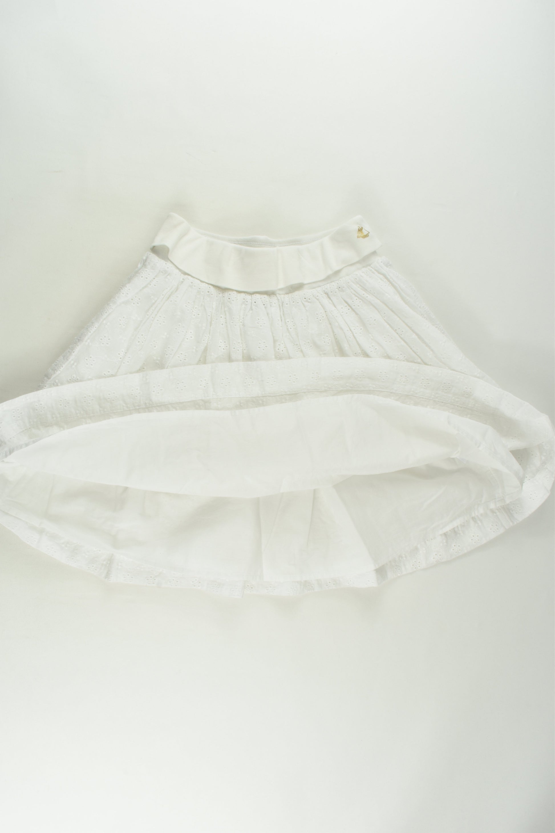 Petit Bateau Size 10 (140 cm) Lined Lace Skirt