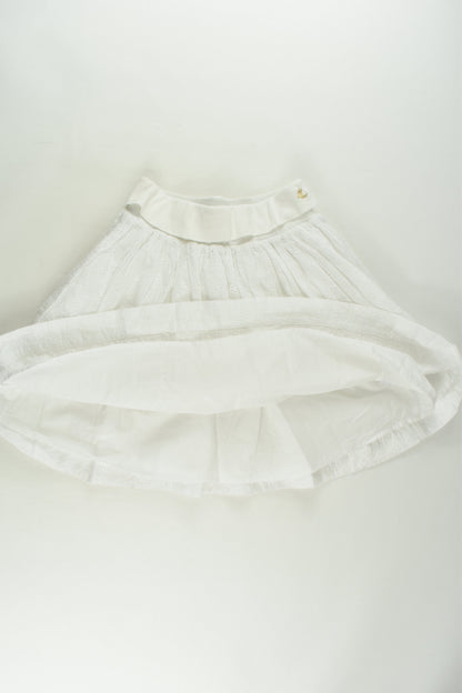 Petit Bateau Size 10 (140 cm) Lined Lace Skirt