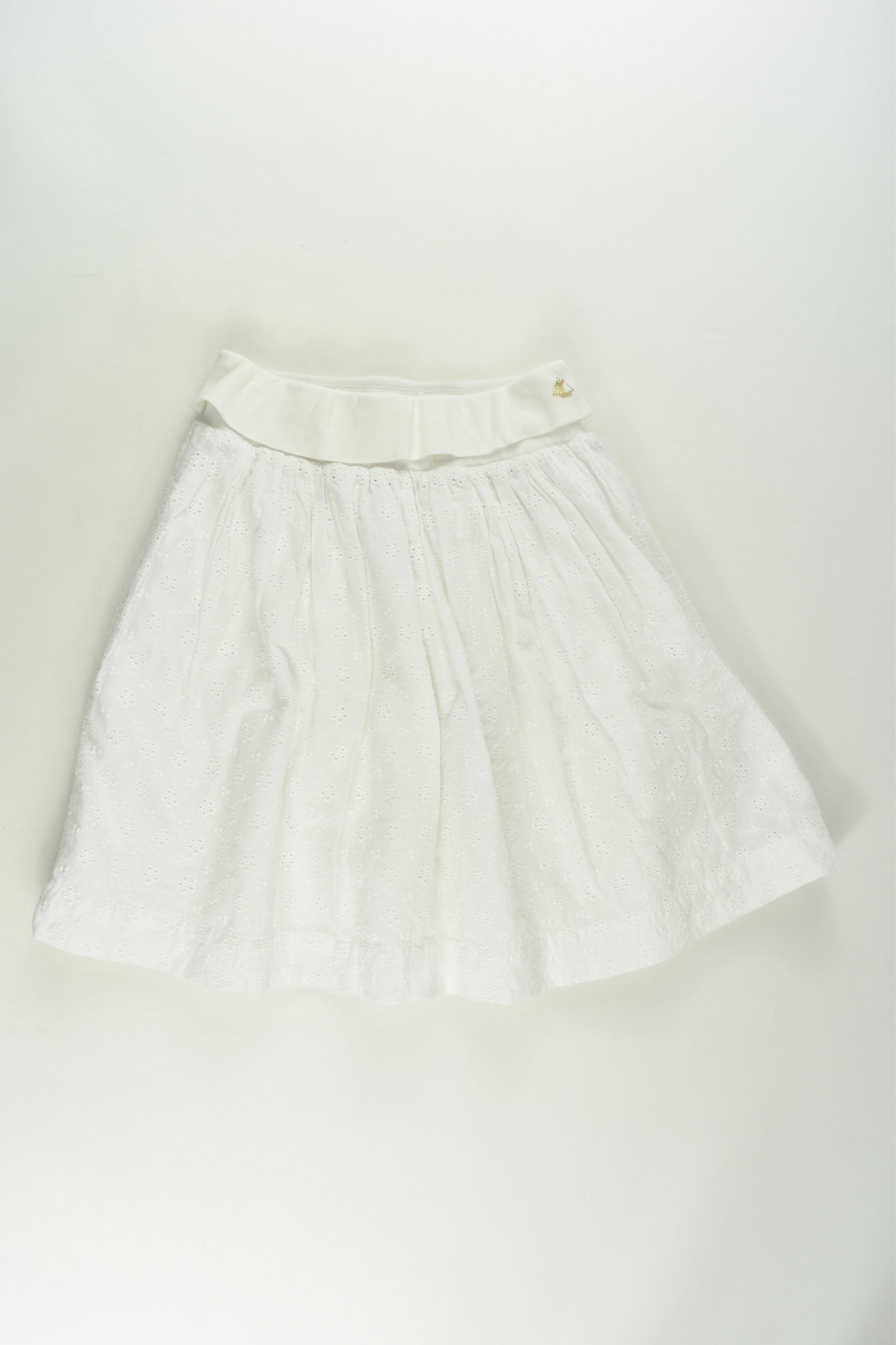 Petit Bateau Size 10 (140 cm) Lined Lace Skirt