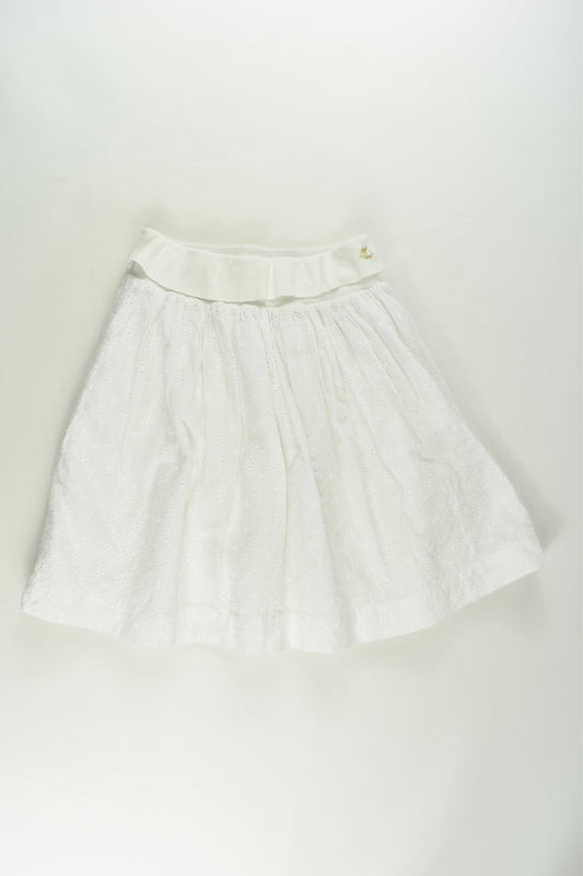 Petit Bateau Size 10 (140 cm) Lined Lace Skirt