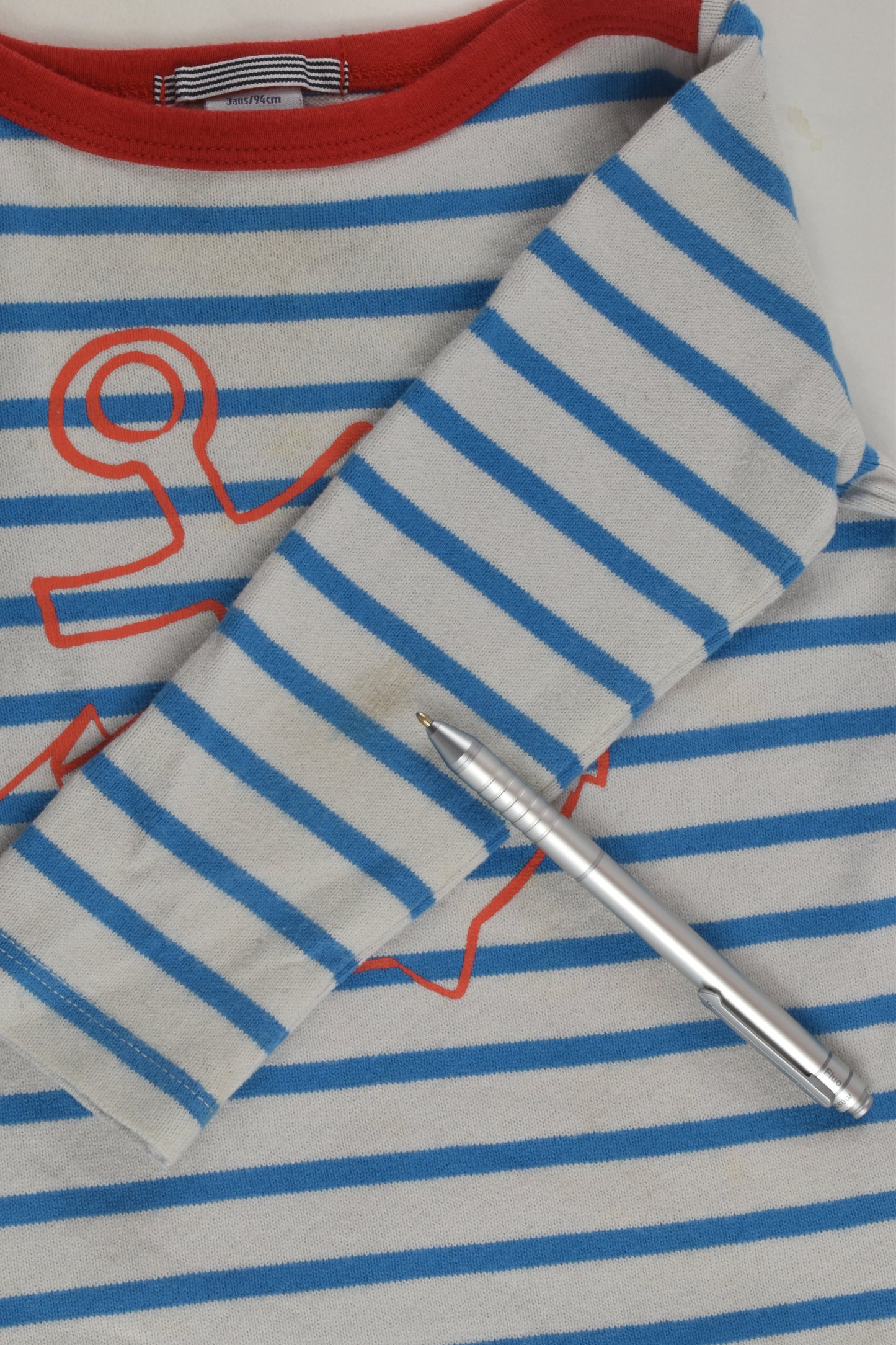 Petit Bateau Size 2-3 (92 cm) Nautical Top