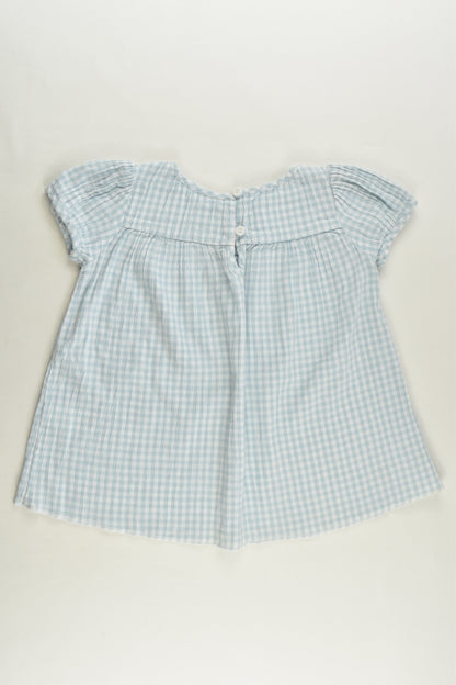 Petit Bateau Size 4-5 (108 cm, 5 years) Checked Blouse