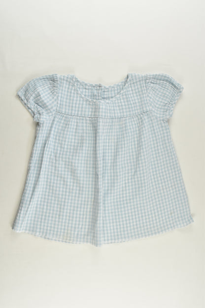Petit Bateau Size 4-5 (108 cm, 5 years) Checked Blouse