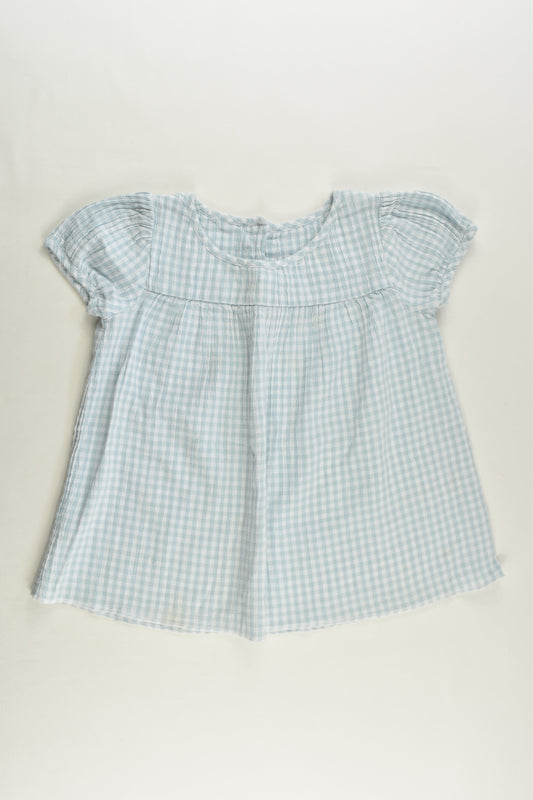 Petit Bateau Size 4-5 (108 cm, 5 years) Checked Blouse