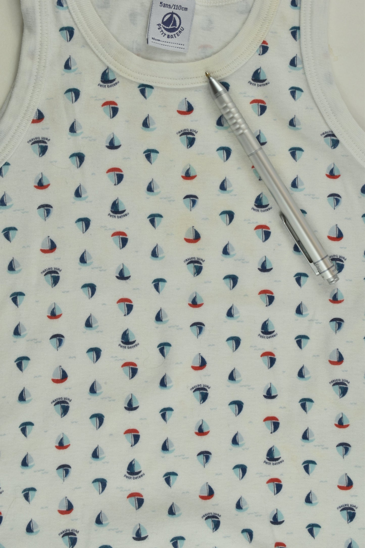 Petit Bateau Size 5 (110 cm) Nautical Tank Top