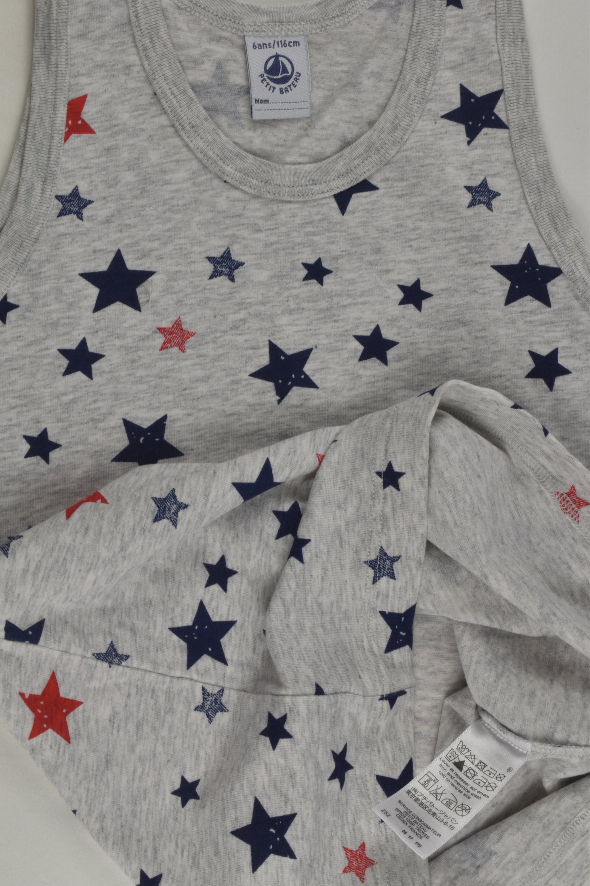 Petit Bateau Size 6 Singlet