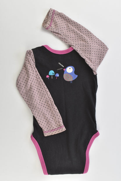 Petit Béguin (France) Size 00 (6 months, 67 cm) Owls Bodysuit