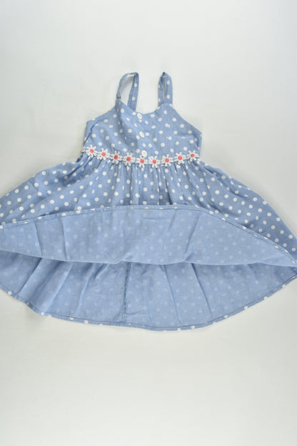Pinky Size 5 Polka Dots and Flowers Dress