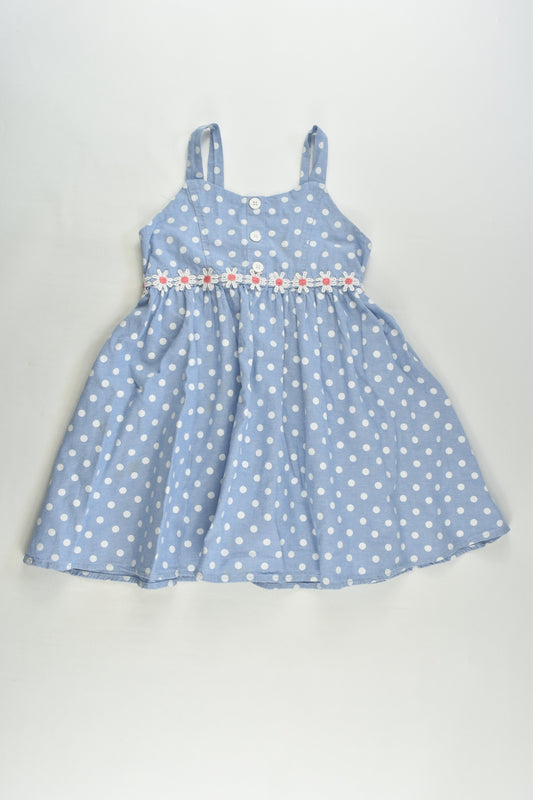 Pinky Size 5 Polka Dots and Flowers Dress
