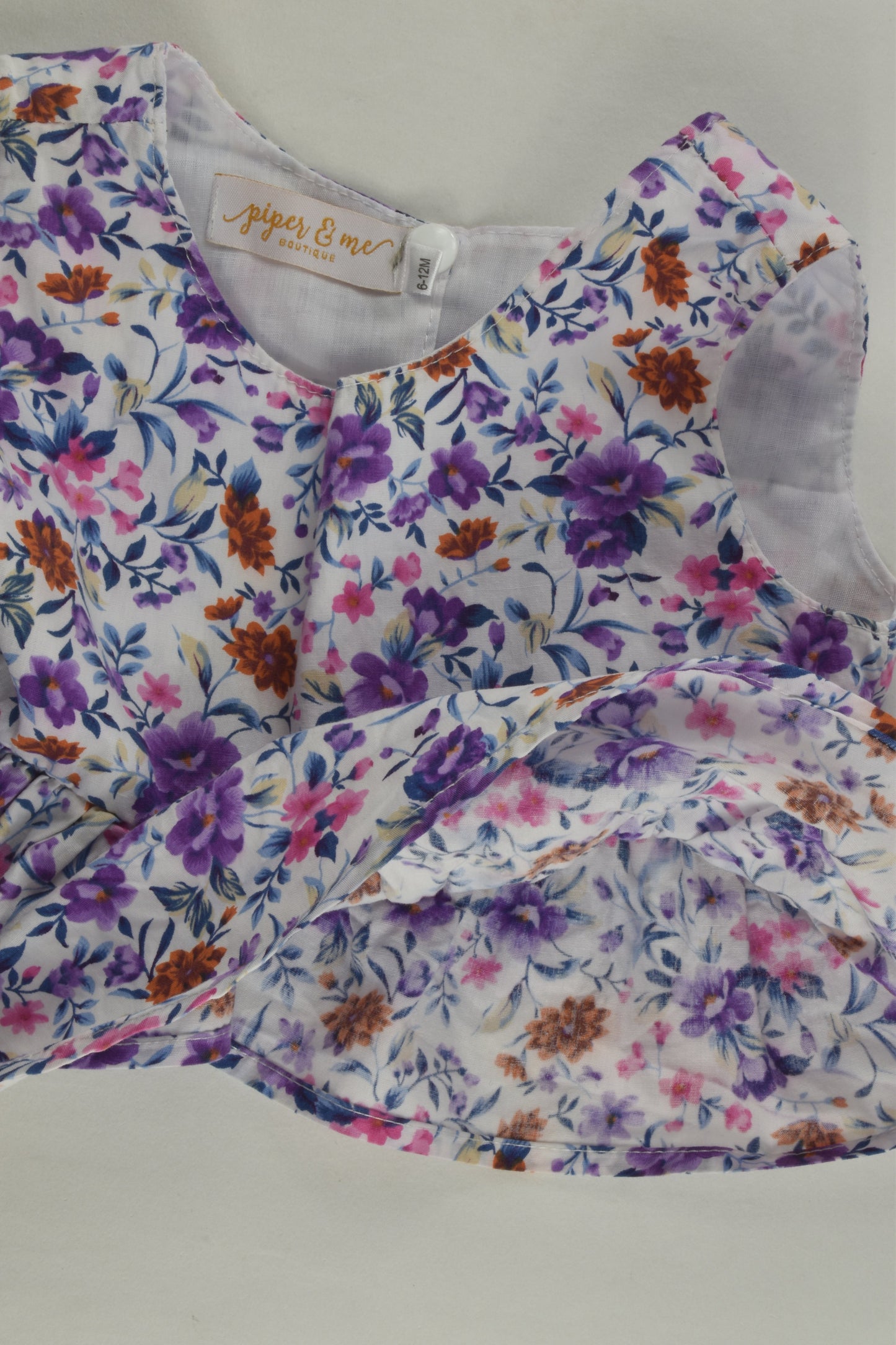 Piper & Me Size 0 Floral Peplum Top