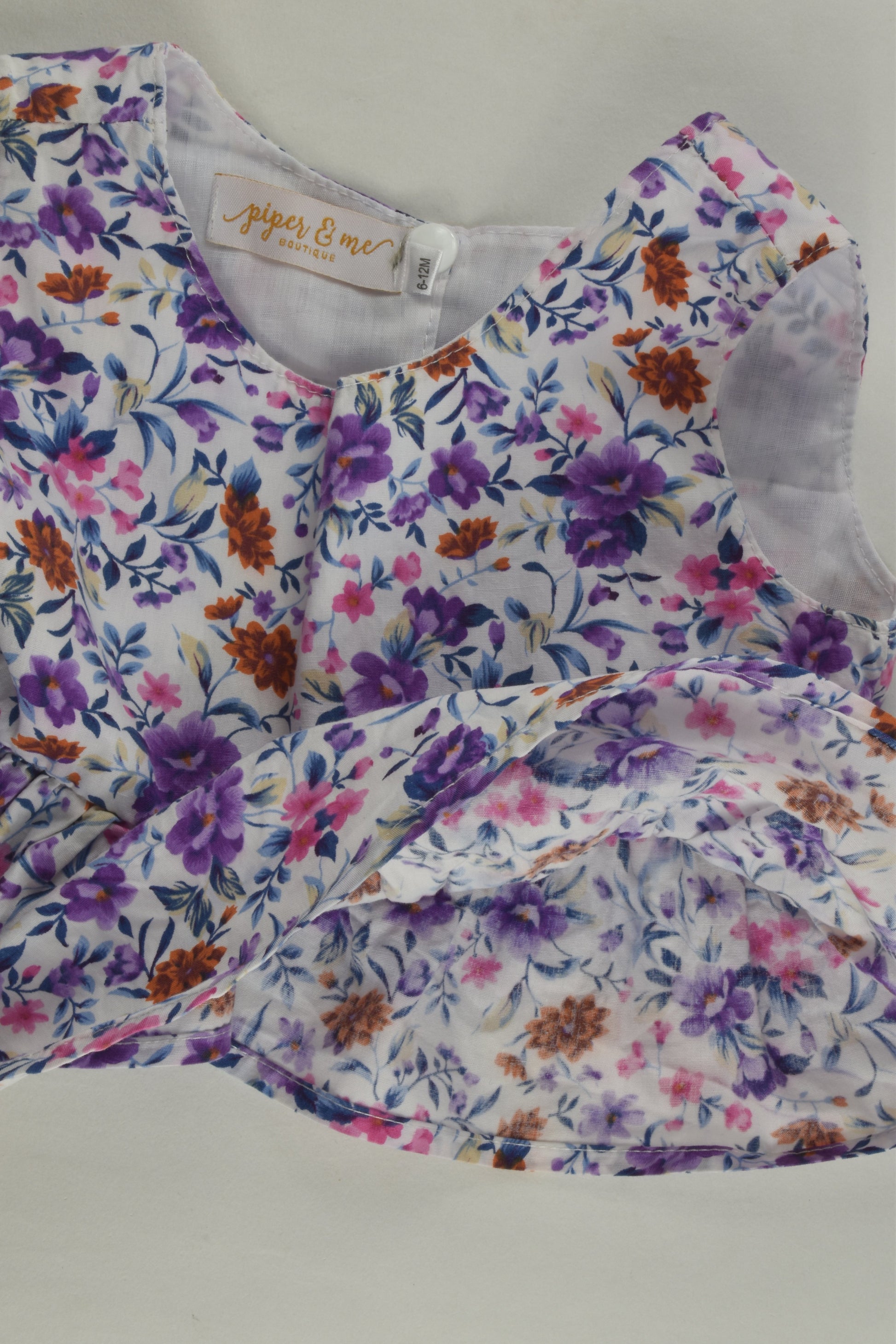 Piper & Me Size 0 Floral Peplum Top