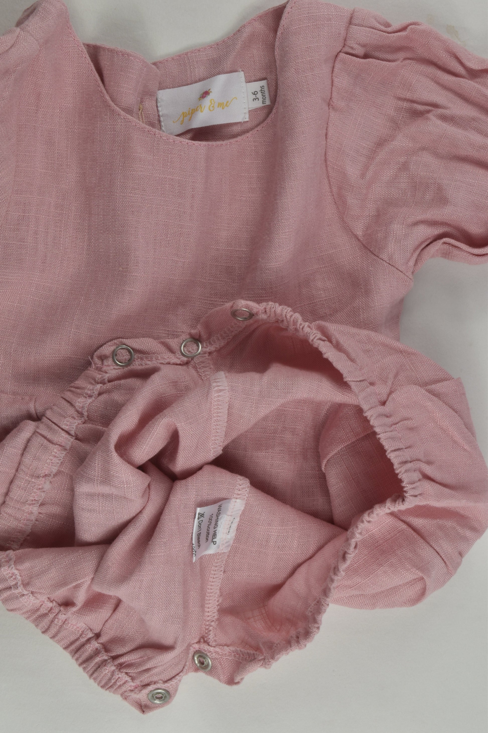 Piper and Me Size 00 Linen-feel Romper