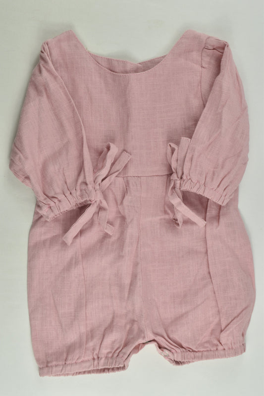 Piper and Me Size 00 Linen-feel Romper