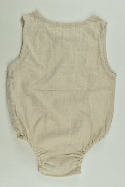 Piper and Me Size 2 Linen-feel Romper