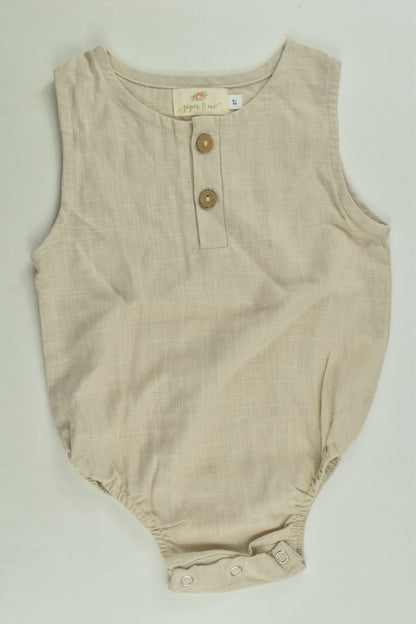 Piper and Me Size 2 Linen-feel Romper