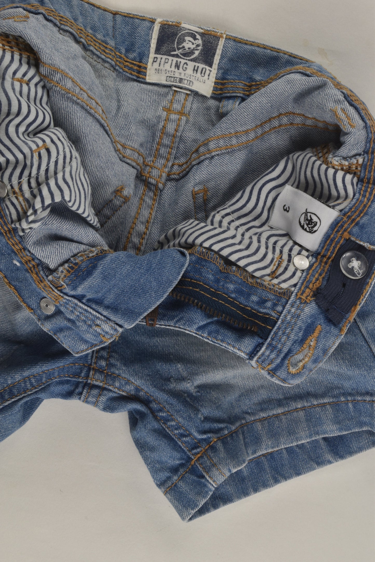 Piping Hot Size 3 Denim Shorts