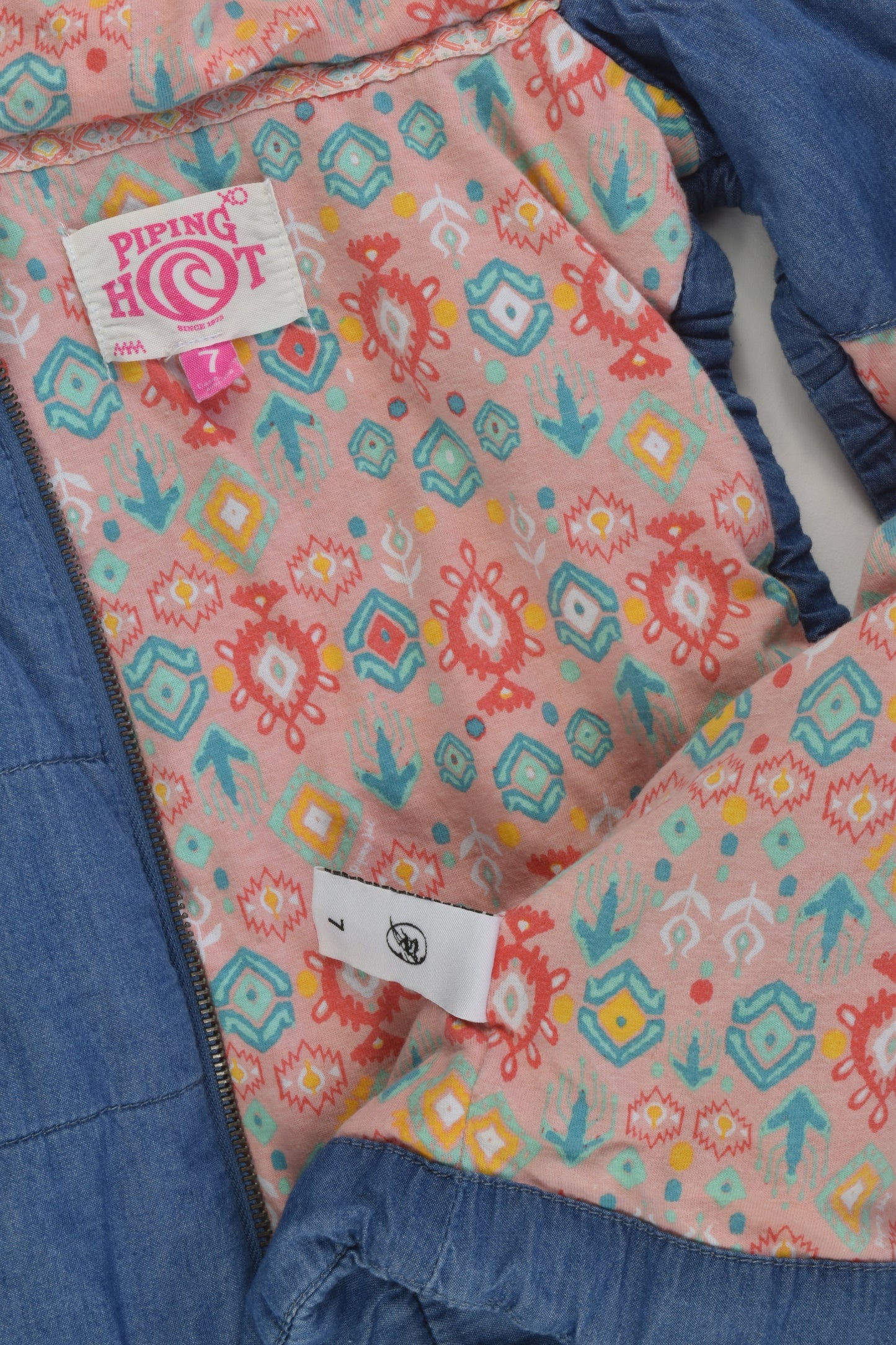 Piping Hot Size 7 Denim Vest