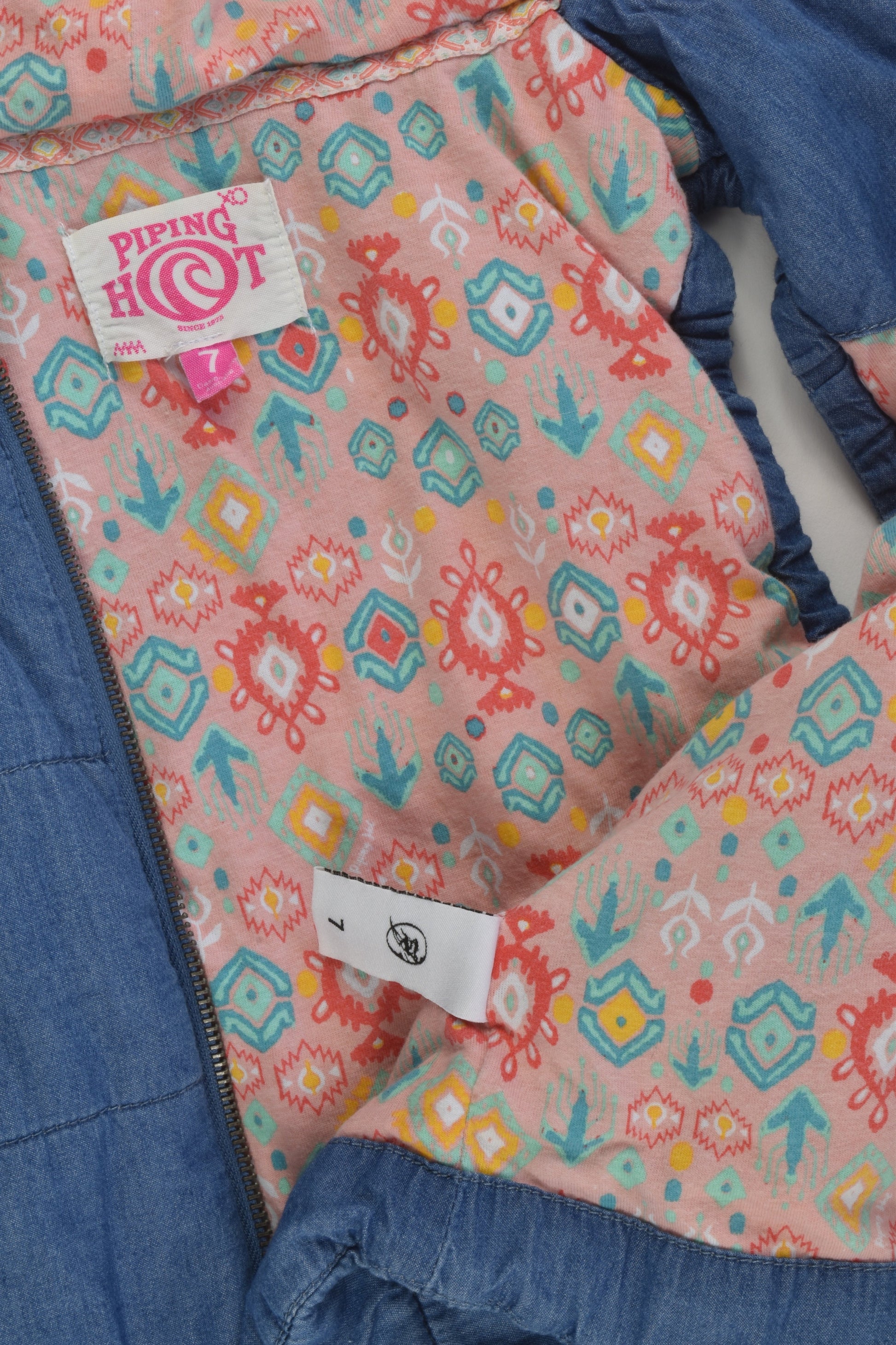 Piping Hot Size 7 Denim Vest