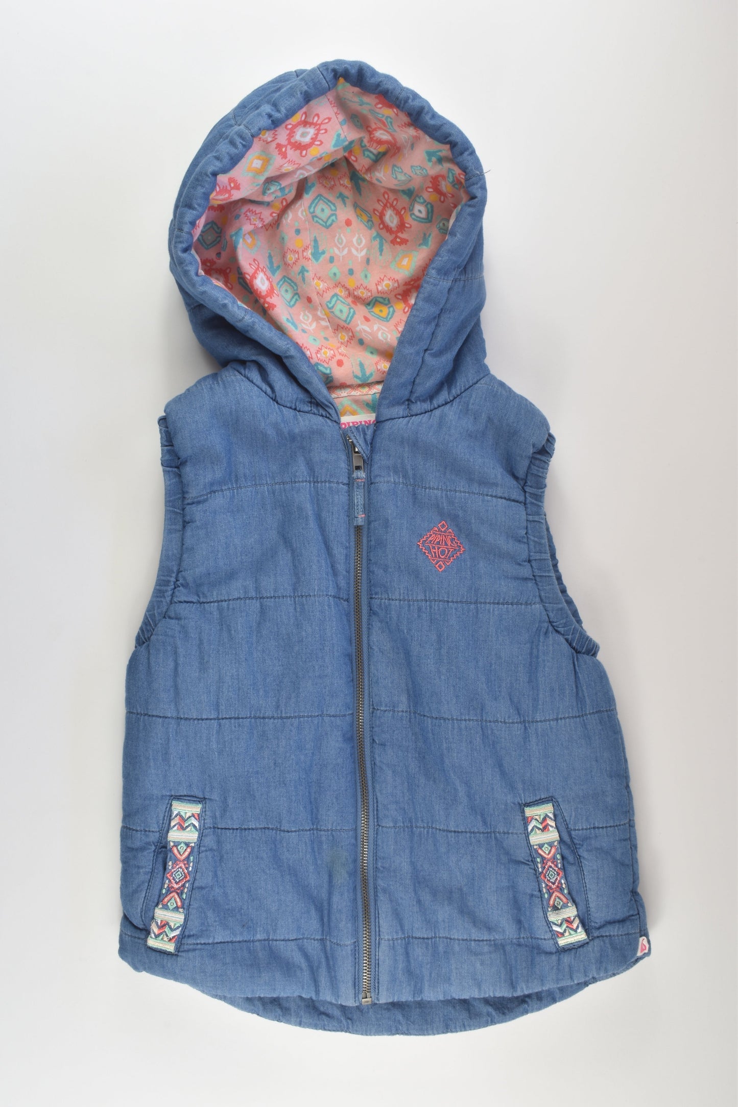 Piping Hot Size 7 Denim Vest