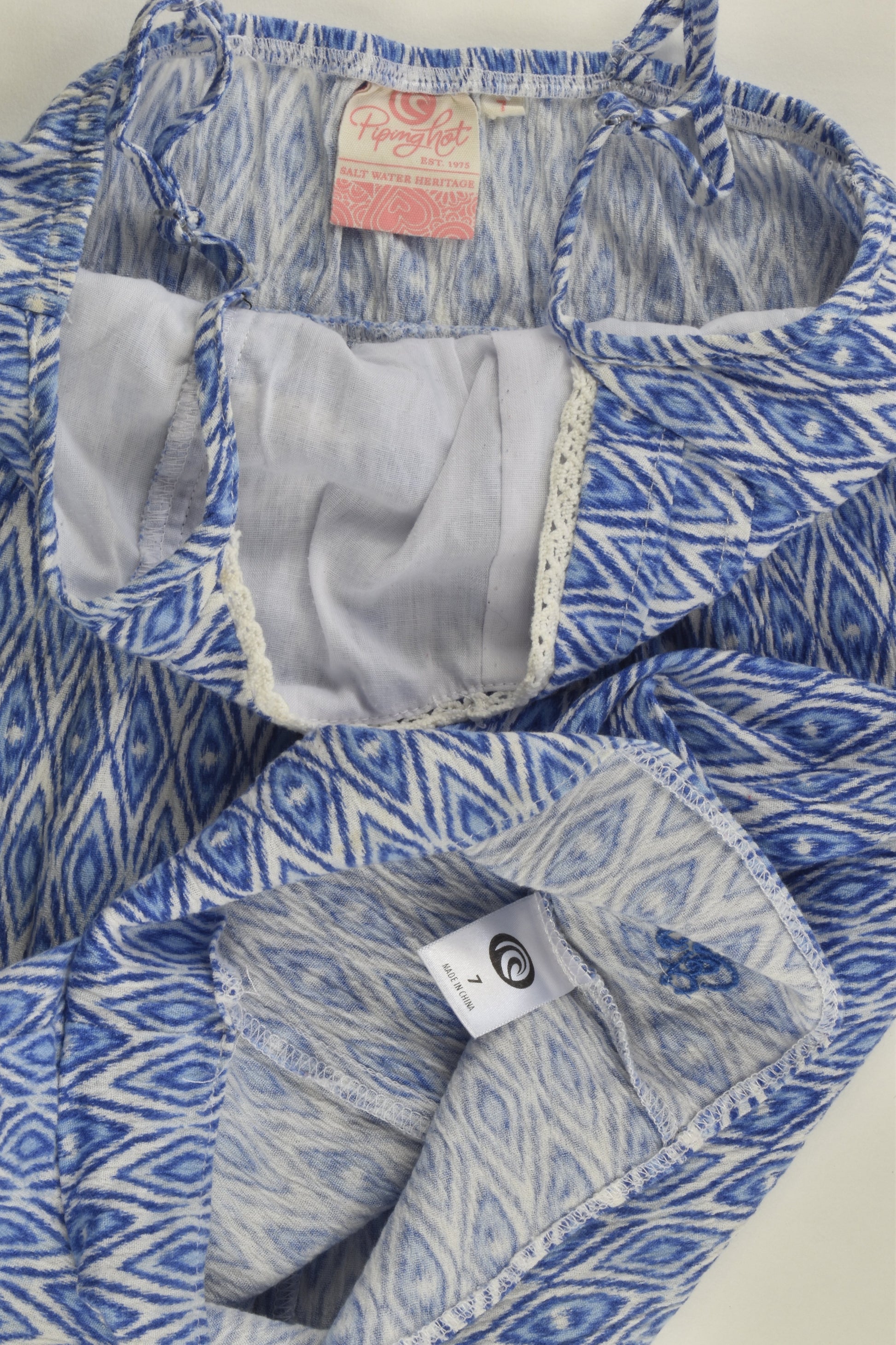 Piping Hot Size 7 Short Playsuit