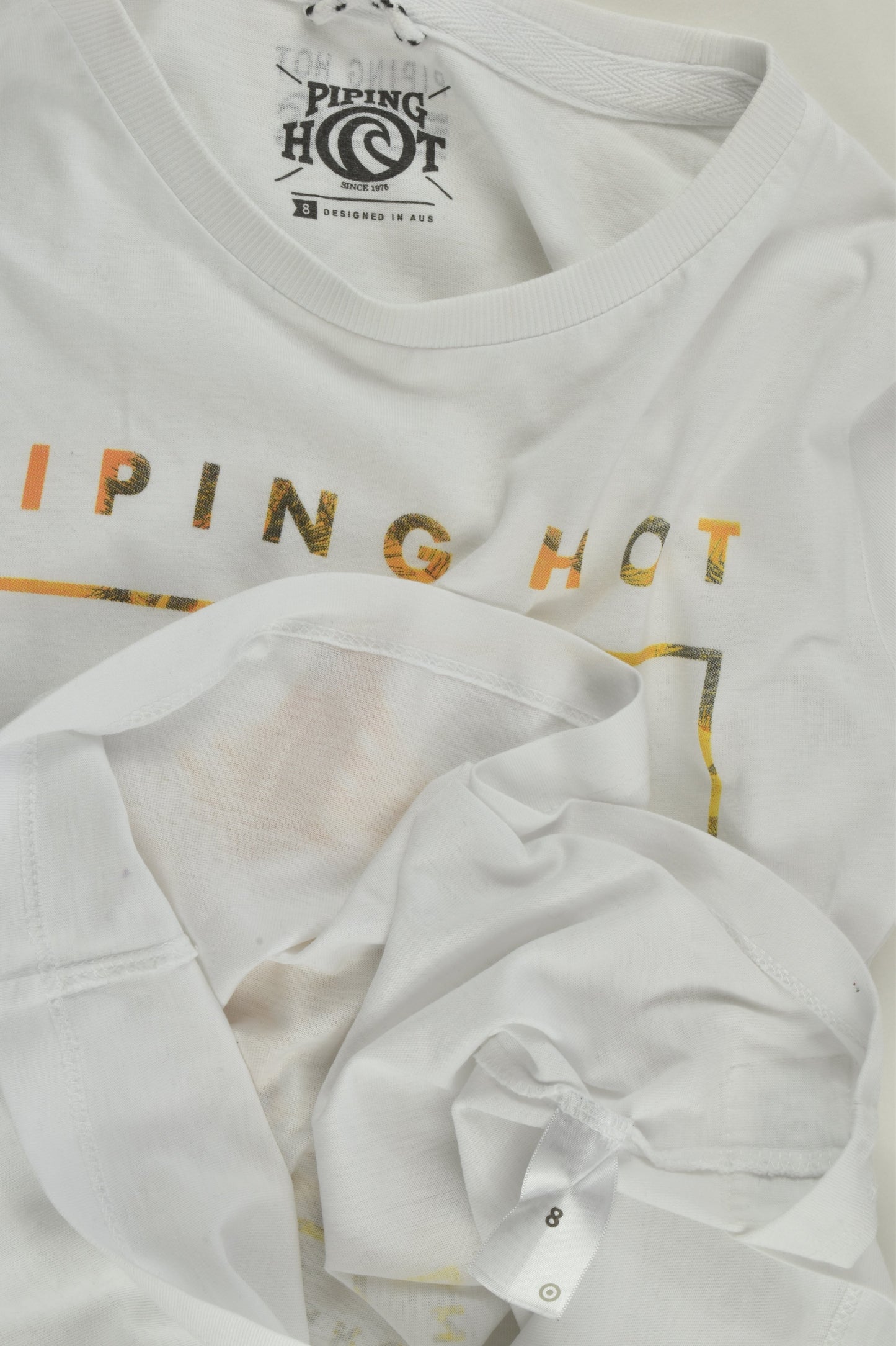 Piping Hot Size 8 'Always Searching' T-shirt