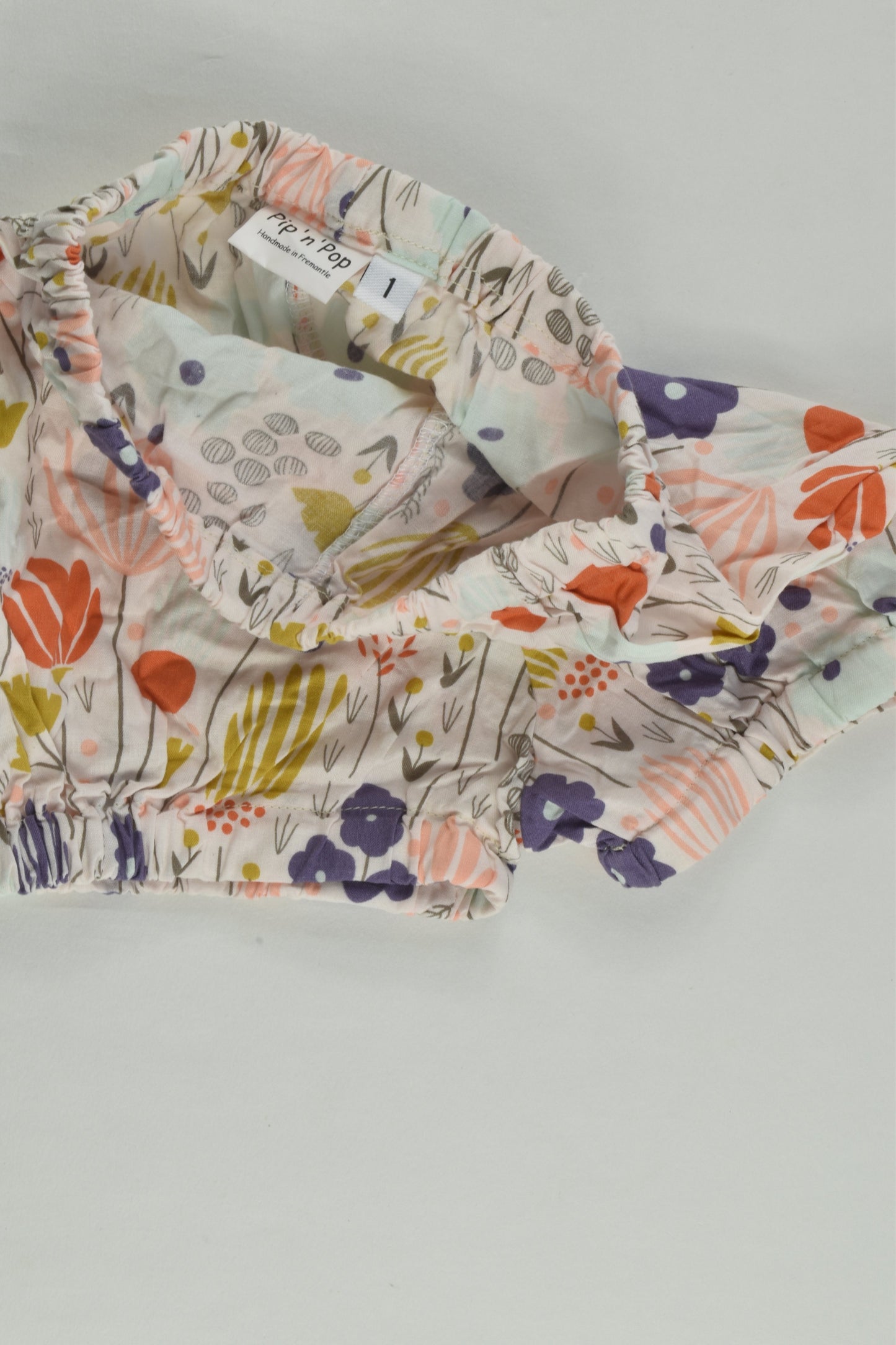 Pip'n'Pop Size 1 Handmade Floral Shorts