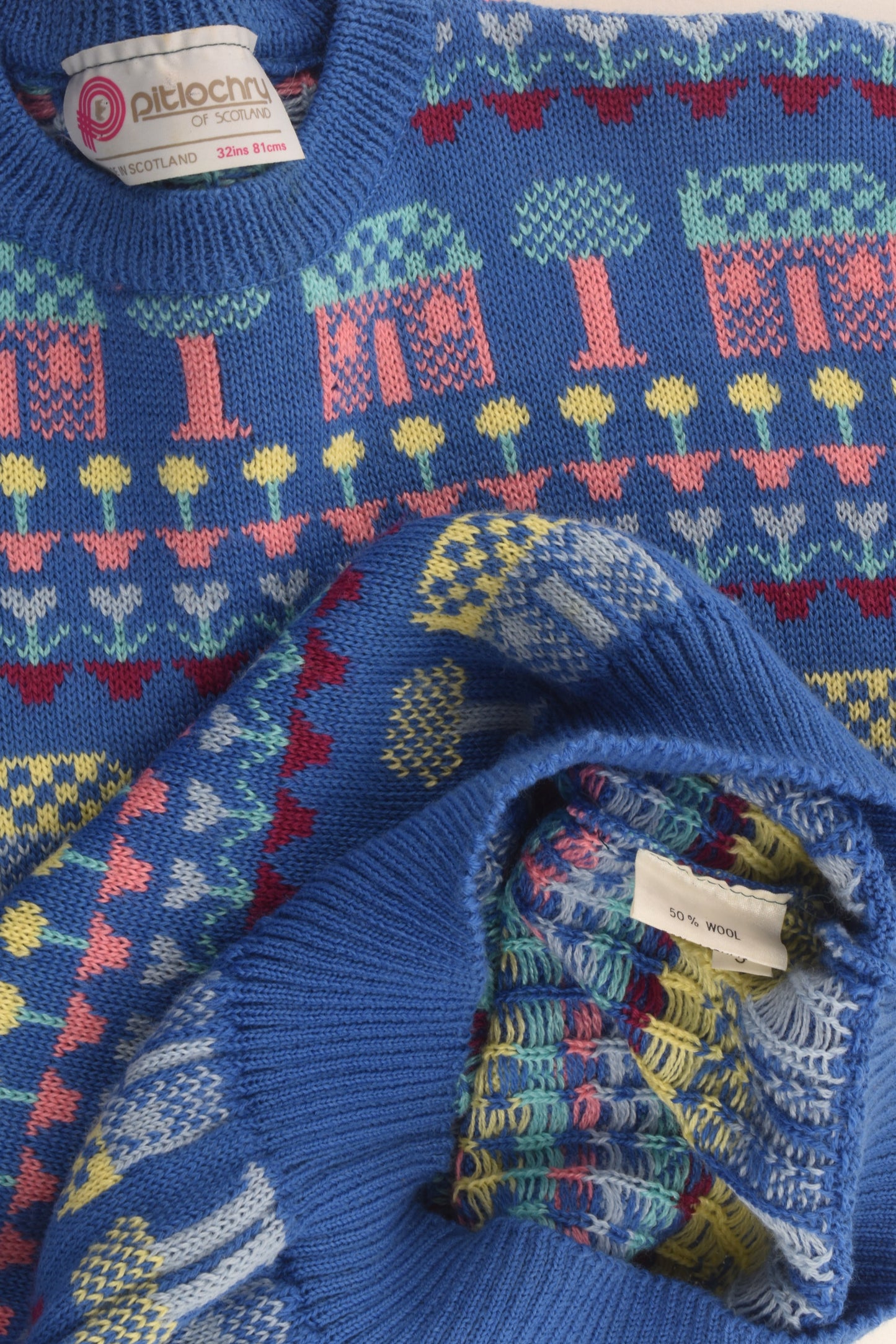 Pitlochry of Scotland Size approx 8 Knit Jumper