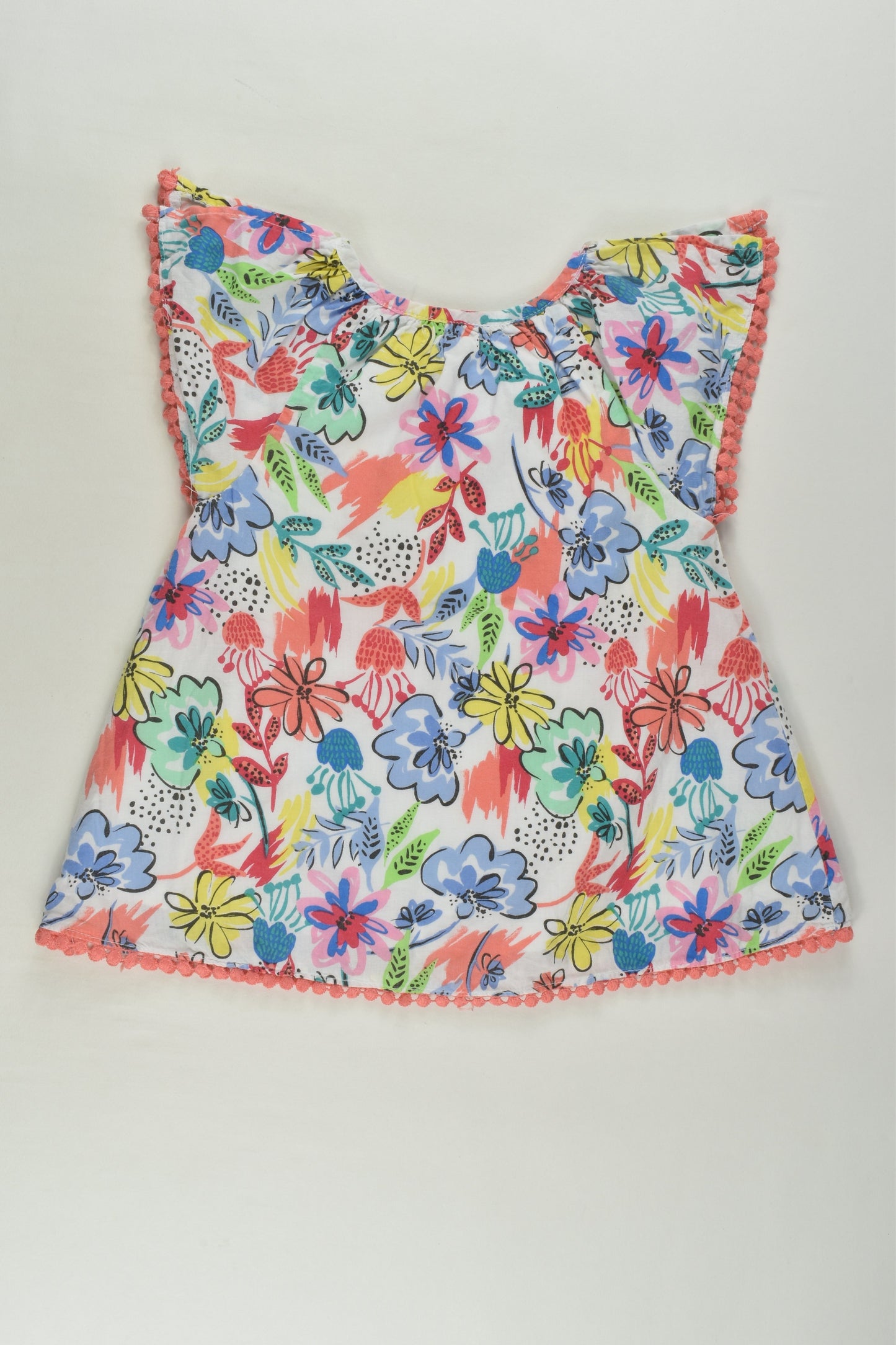 Plum Size 0 Lined Floral Blouse
