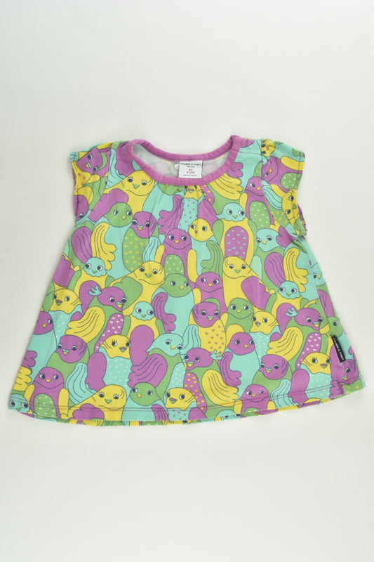 Polarn O. Pyret Size 0-1 (80 cm) Birds Tunic/Dress