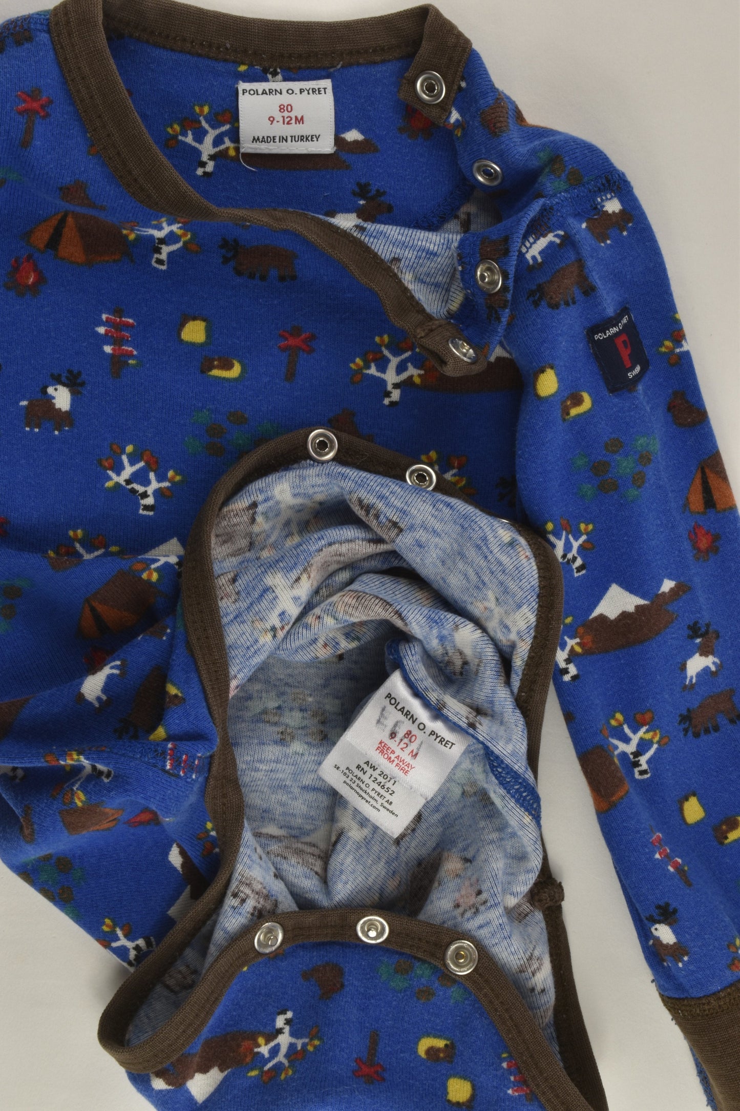 Polarn O. Pyret Size 0-1 (80 cm) Reindeer Bodysuit