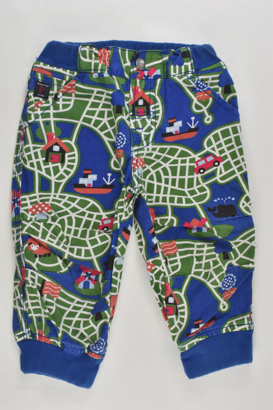 Polarn O. Pyret Size 0 (74 cm) Cars and Boats Pants