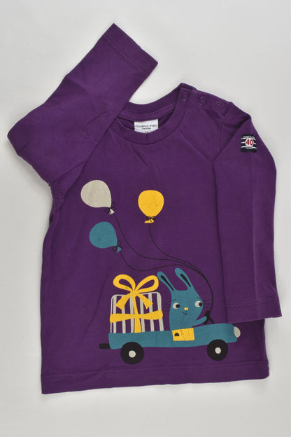 Polarn O. Pyret Size 0 (74 cm) Rabbit and Balloons Top