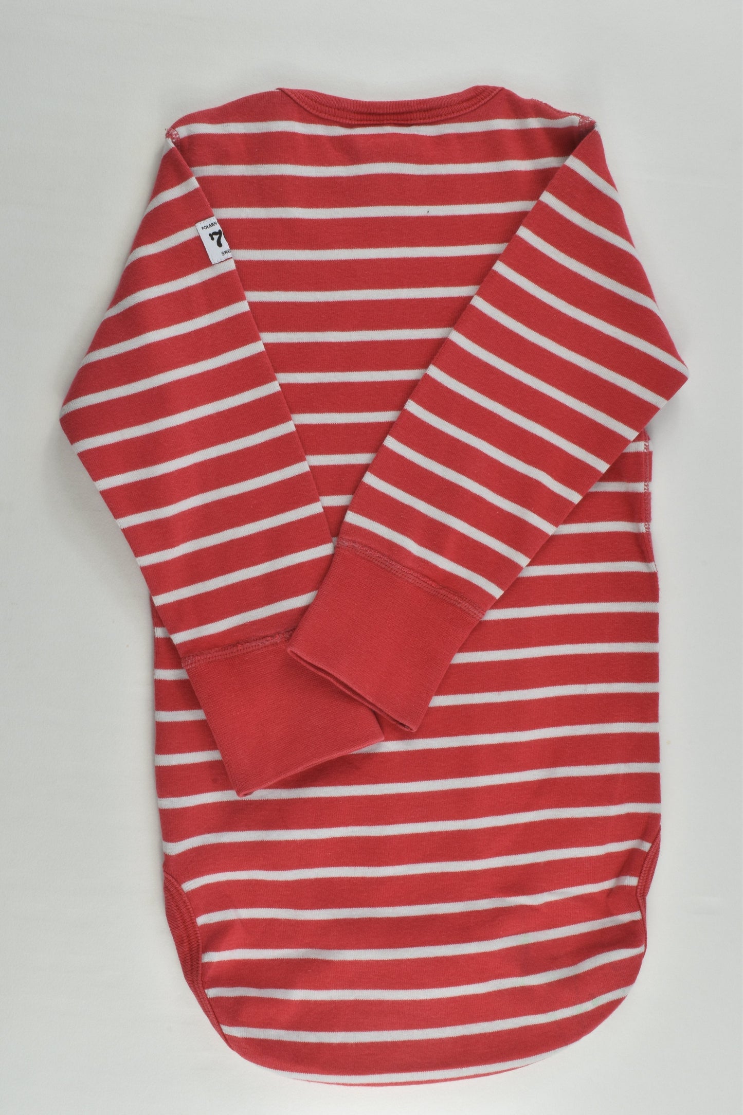 Polarn O. Pyret Size 0 (80 cm) Striped Bodysuit