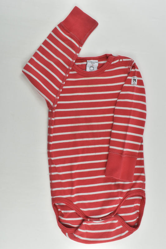Polarn O. Pyret Size 0 (80 cm) Striped Bodysuit