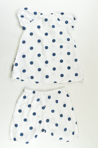 Polarn O. Pyret Size 00 (68 cm) Polka Dots Outfit