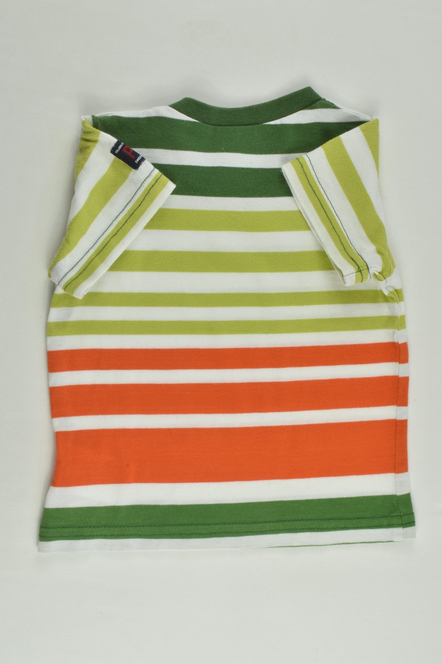 Polarn O. Pyret Size 00 (68 cm) Striped T-shirt