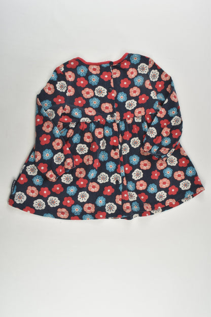 Polarn O. Pyret Size 1 (86 cm) Floral Dress with Love Heart Pockets